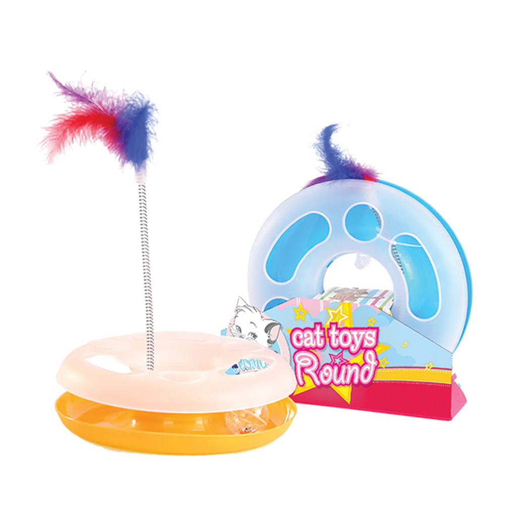 Cosmo Cat - Cosmo Cat - Round Cat Toys - 25 x 15 x 8 cm  - Best In Show - Best Pet Food For Your Pet