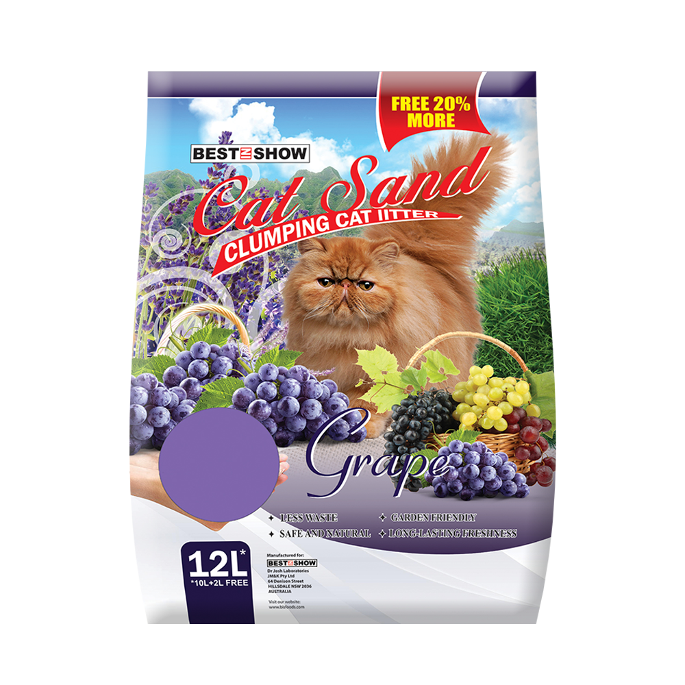 Cat | Product - BIS Cat Sand - Grape - 12 Lt  - Best In Show - Best Pet Food For Your Pet
