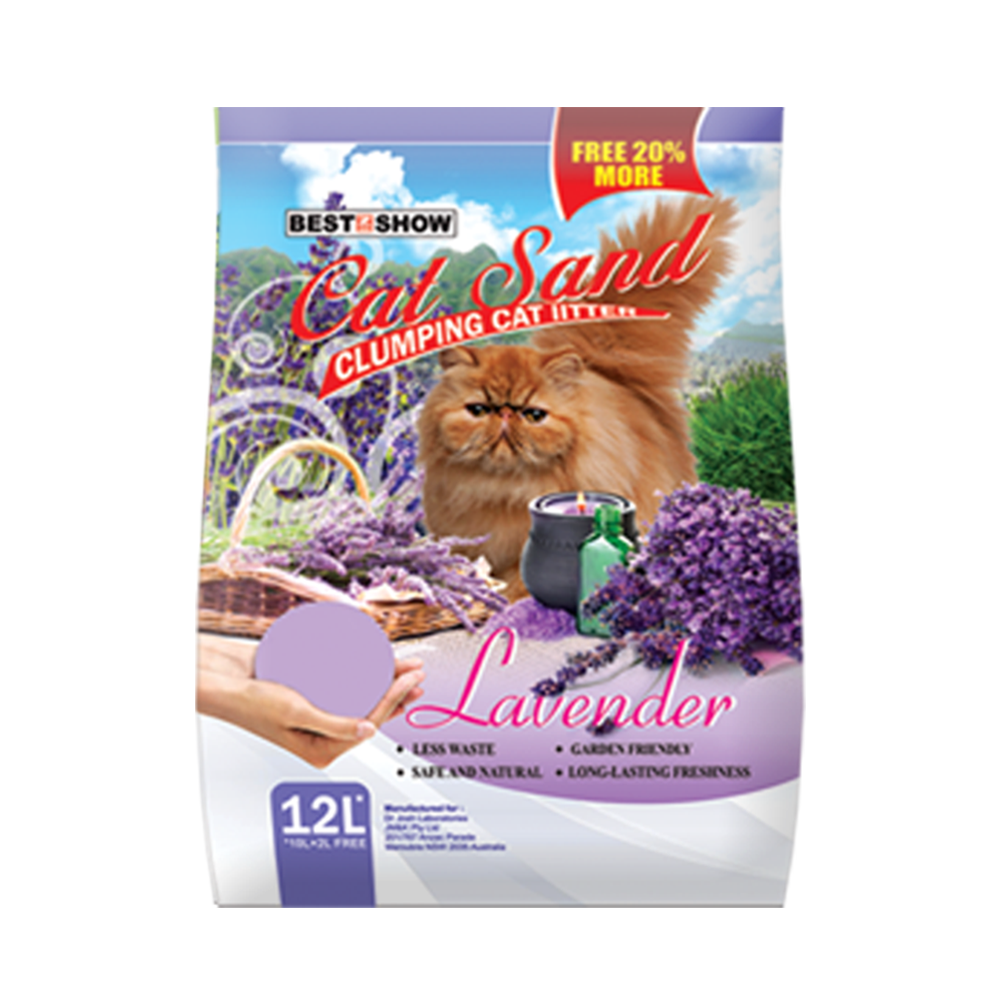 Cat | Product - BIS Cat Sand - Lavender - 12 Lt  - Best In Show - Best Pet Food For Your Pet
