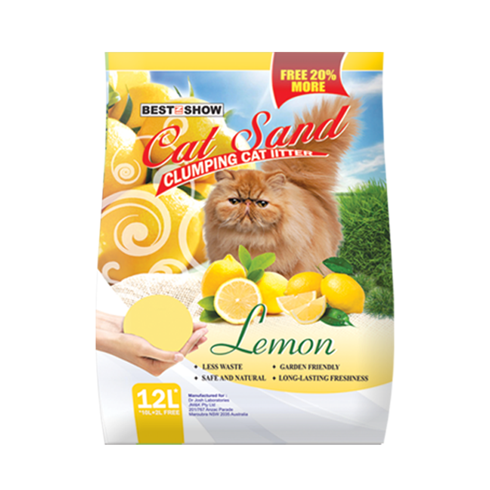 Cat | Product - BIS Cat Sand - Lemon - 12 Lt  - Best In Show - Best Pet Food For Your Pet