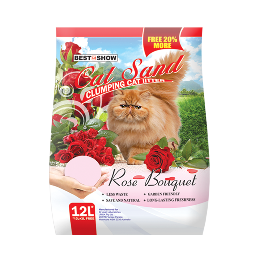 Cat | Product - BIS Cat Sand - Rose - 12 Lt  - Best In Show - Best Pet Food For Your Pet