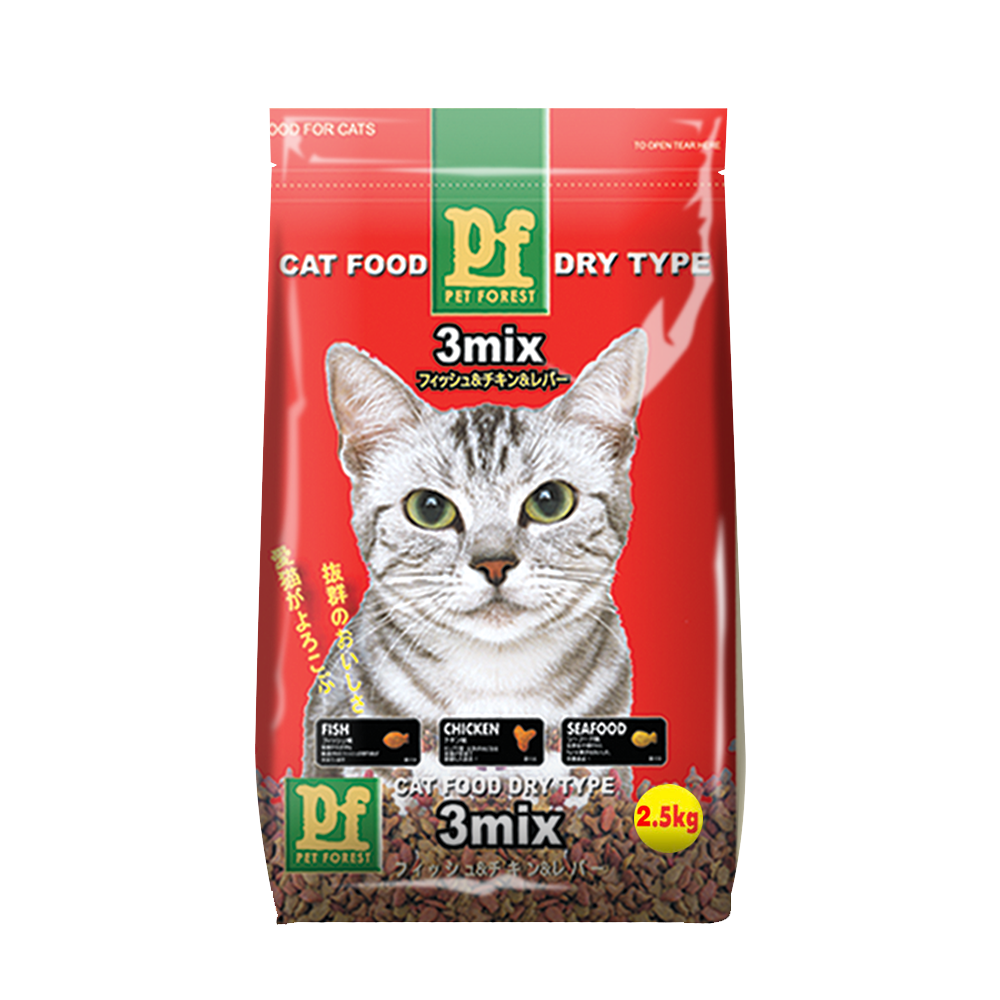 Japanese Formula - Pet Forest - 3 Mix (Fish, Chicken, Liver) - 2.5kg  - Best In Show - Best Pet Food For Your Pet