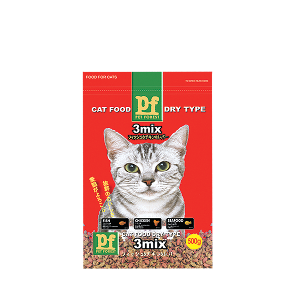 Japanese Formula - Pet Forest - 3 Mix (Fish, Chicken, Seafood) - 500gr  - Best In Show - Best Pet Food For Your Pet
