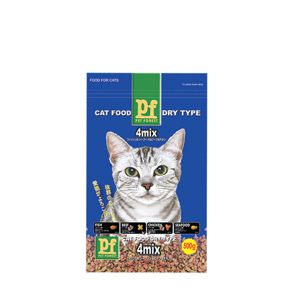 Japanese Formula - Pet Forest - 4 Mix (Fish, Chicken, Seafood, Beef) - 500gr  - Best In Show - Best Pet Food For Your Pet