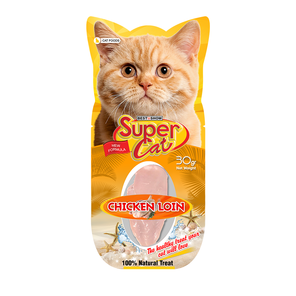 Loin - Super Cat Loin - Chicken Loin - 30gr  - Best In Show - Best Pet Food For Your Pet