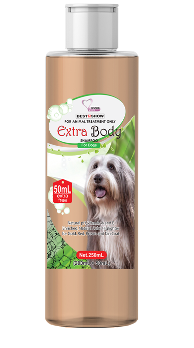 Shampoo Dog - Shampoo Dog - BIS Extra Body - 250 ml Tinted Light Brown - Best In Show - Best Pet Food For Your Pet