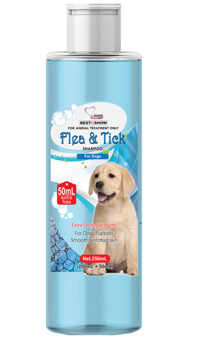 Shampoo Dog - Shampoo Dog - BIS Flea & Tick - 250 ml Tinted Blue - Best In Show - Best Pet Food For Your Pet