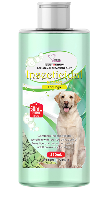 Shampoo Dog - Shampoo Dog - BIS Insectisidal - 250 ml Tinted Green - Best In Show - Best Pet Food For Your Pet