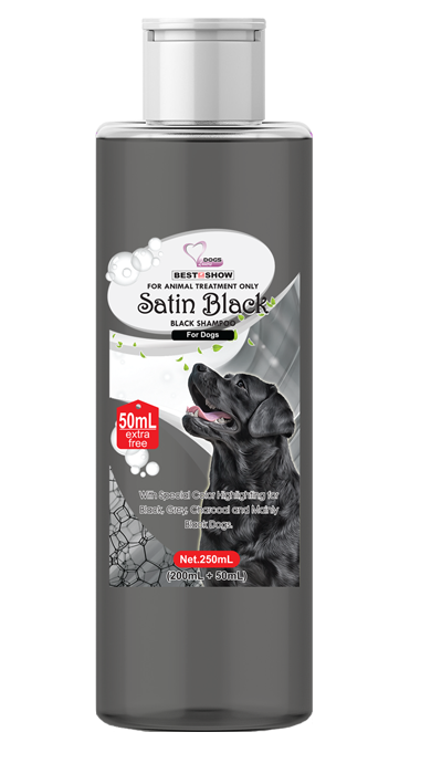 Shampoo Dog - Shampoo Dog - BIS Satin Black - 250 ml Tinted Pearl Black - Best In Show - Best Pet Food For Your Pet