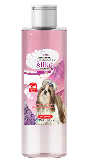 Shampoo Dog - Shampoo Dog - BIS Silky Dog - 250 ml Tinted Pink - Best In Show - Best Pet Food For Your Pet