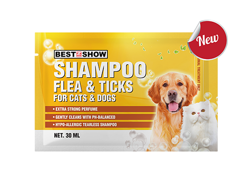 Shampoo Dog - Shampoo Dog - For Flea & Tick - Sachet  - Best In Show - Best Pet Food For Your Pet