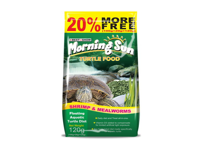 Cat | Product - Morning Sun Turle Food - Shrimp & Mealsworms - 120gr  - Best In Show - Best Pet Food For Your Pet
